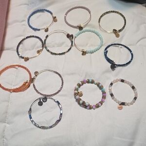 Alex And Ani Elegant Multicolor Beaded Bracelet Set